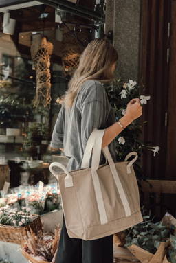 BEAU AWARE™ strandtas van 400gsm gerecycled canvas