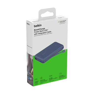 Belkin BoostCharge PowerBank 20K Integrated Cable