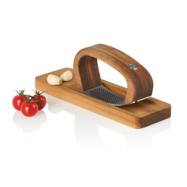 AdHoc RoccaAlio Knoflookpers met snijplank