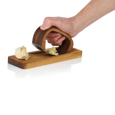 AdHoc RoccaAlio Knoflookpers met snijplank
