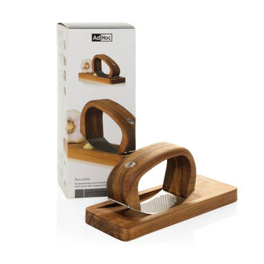 AdHoc RoccaAlio Knoflookpers met snijplank