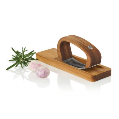 AdHoc RoccaAlio Knoflookpers met snijplank