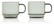 AdHoc Impact espressokopjes 70 ml, set van 2 stuks