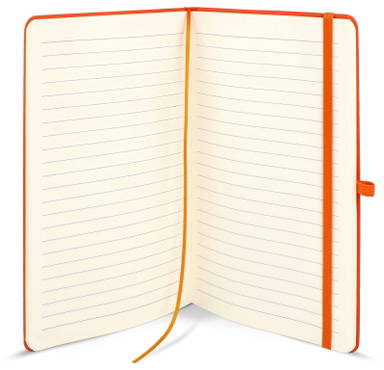 A5 notitieboekje met penlus - Oranje
