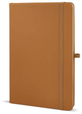 A5 notitieboekje met penlus - Cognac