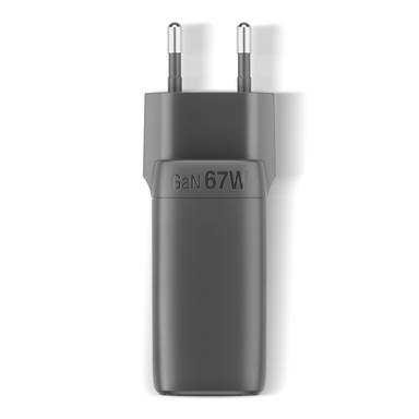 Fresh 'n Rebel 67W Laptop Snellader GaN USB-C &amp; USB-A