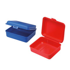 Grote kunststof lunchbox 18 x 14 x 7 cm