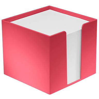 Recycelte Memobox 105 x 105 x 90 mm - Recyceltes Rot