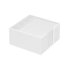 Niedrige Memobox mit Organizer 105 x 105 x 50 mm