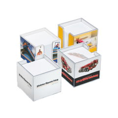Transparante memobox 105 x 105 x 90 mm