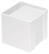 Memobox met organiser 10 x 10 x 10 cm - Wit