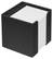 Memobox met organiser 10 x 10 x 10 cm - Zwart