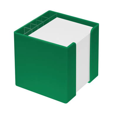 Memobox met organiser 10 x 10 x 10 cm - Groen