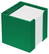 Memobox met organiser 10 x 10 x 10 cm - Groen