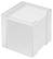 Memobox met organiser 10 x 10 x 10 cm - Glashelder