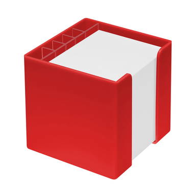 Memobox met organiser 10 x 10 x 10 cm - Rood