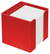 Memobox met organiser 10 x 10 x 10 cm - Rood
