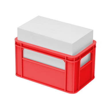 Memobox crate 110 x 68 x 72 mm - Red