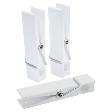 Plastic clothes peg XXL 128 mm - White