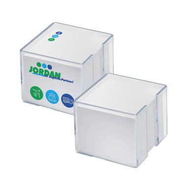 Memobox mit dicken Wänden 105 x 105 x 90 mm - Glasklar