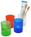Beker voor tandenborstels - Matglas rood