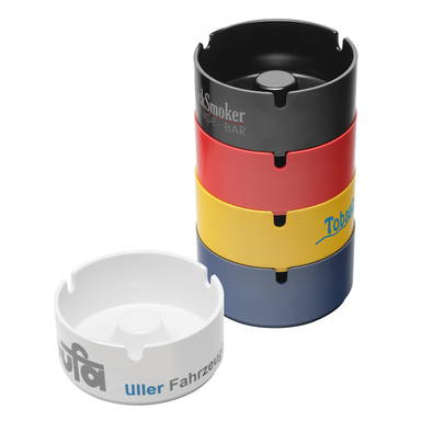 Stackable ashtray 100 x 45 mm - White
