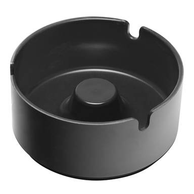 Stackable ashtray 100 x 45 mm - Black