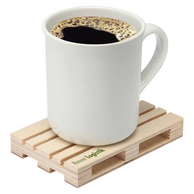 Sous-verre en bois palette - Beige