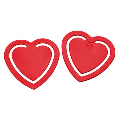 Paperclip heart - Red