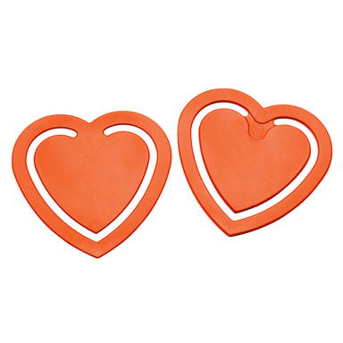 Paperclip heart - Orange