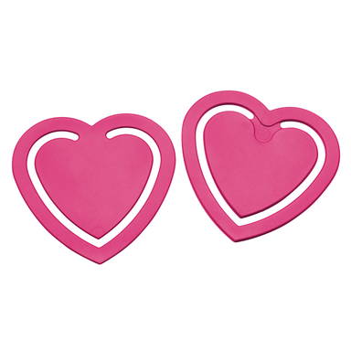 Paperclip heart - Fuchsia