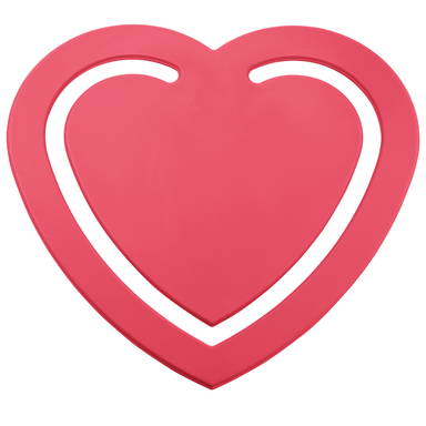 Gerecycelde paperclip hart - Gerecycled rood