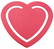 Gerecycelde paperclip hart - Gerecycled rood