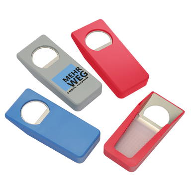 Gerecycelde flesopener met sluiting - Gerecycled rood