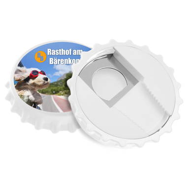 Flaschenöffner für Kronkorken - Weiß