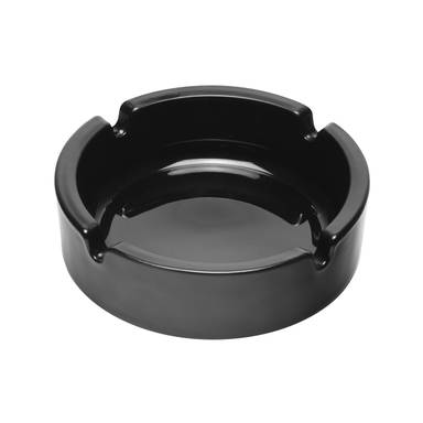 Glass ashtray 105 x 35 mm - Black