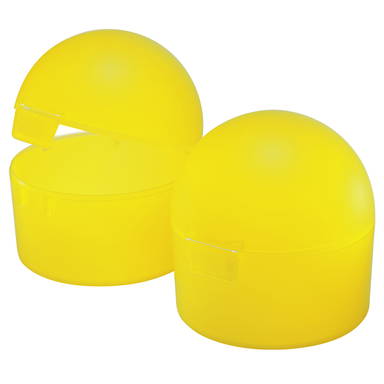 Appelbox 90 x 95 mm - Matglas geel