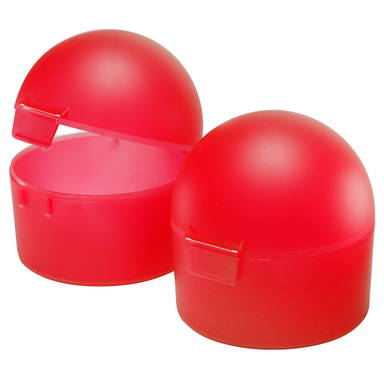 Appelbox 90 x 95 mm - Matglas rood