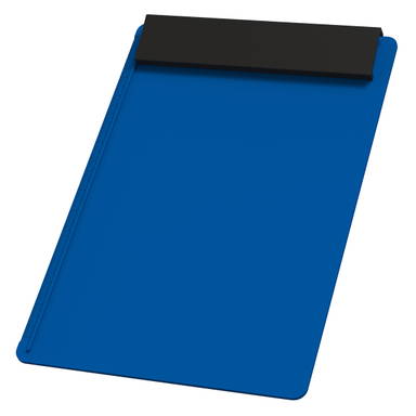 Plastic A4 clipboard - Blue, black