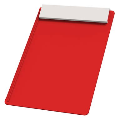 Plastic A4 clipboard - Red, white