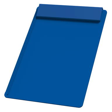 Plastic A4 clipboard - Blue, blue