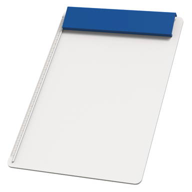 Plastic A4 clipboard - White, blue