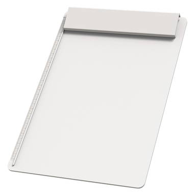 Plastic A4 clipboard - White, white