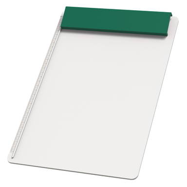 Plastic A4 clipboard - White, green