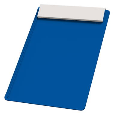 Plastic A4 clipboard - Blue, white