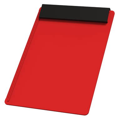 Plastic A4 clipboard - Red, black