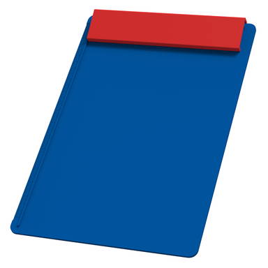 Plastic A4 clipboard - Blue, red