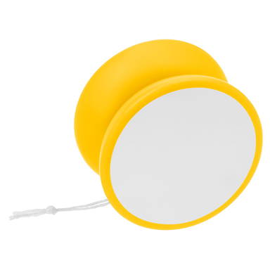 Jojo met stalen kern 60 mm - Geel, wit