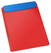 A4 klembord met penhouder - Rood, blauw