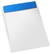 A4 klembord met penhouder - Wit, blauw